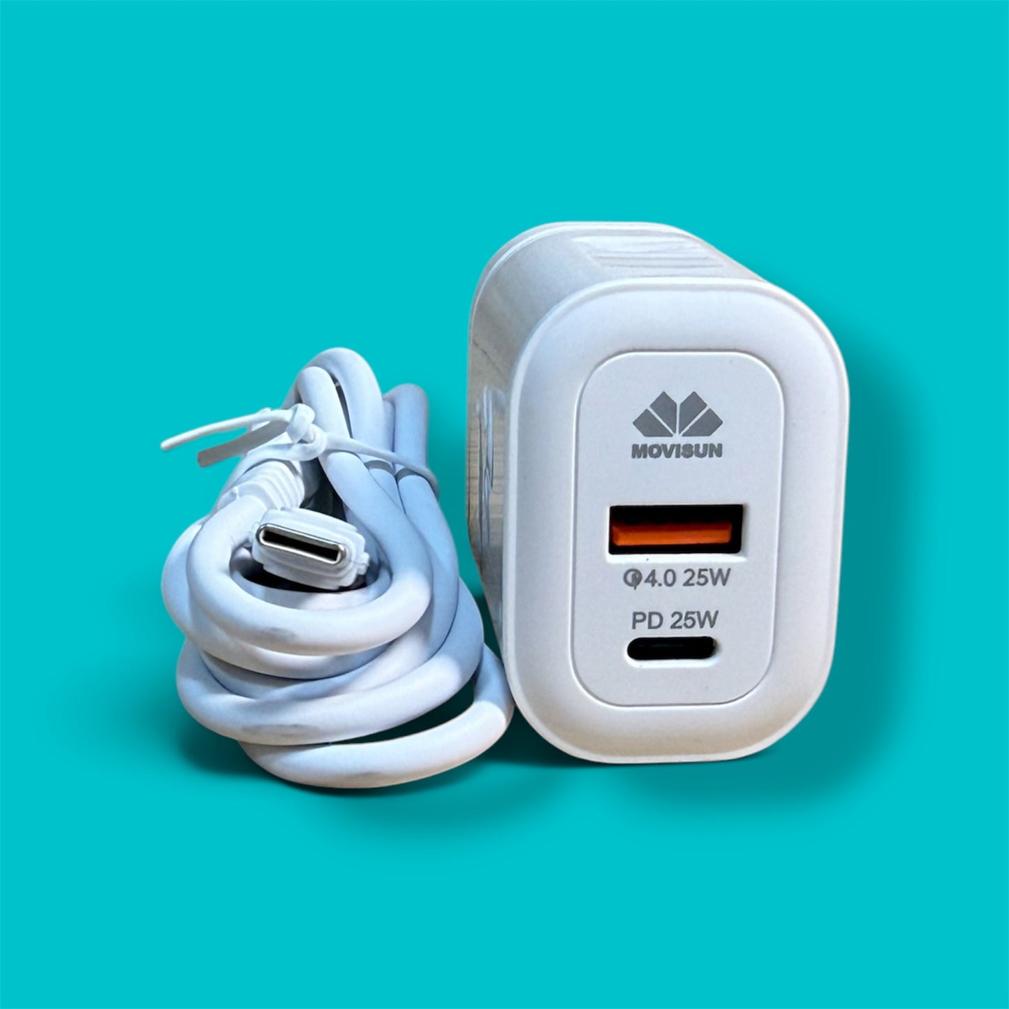 Cargador 25w doble puerto tipo c