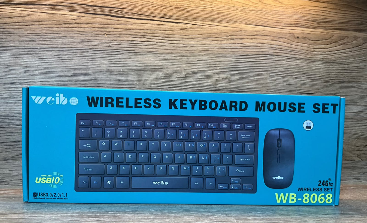 Teclado y mouse inalámbricos WEIB WB-8068
