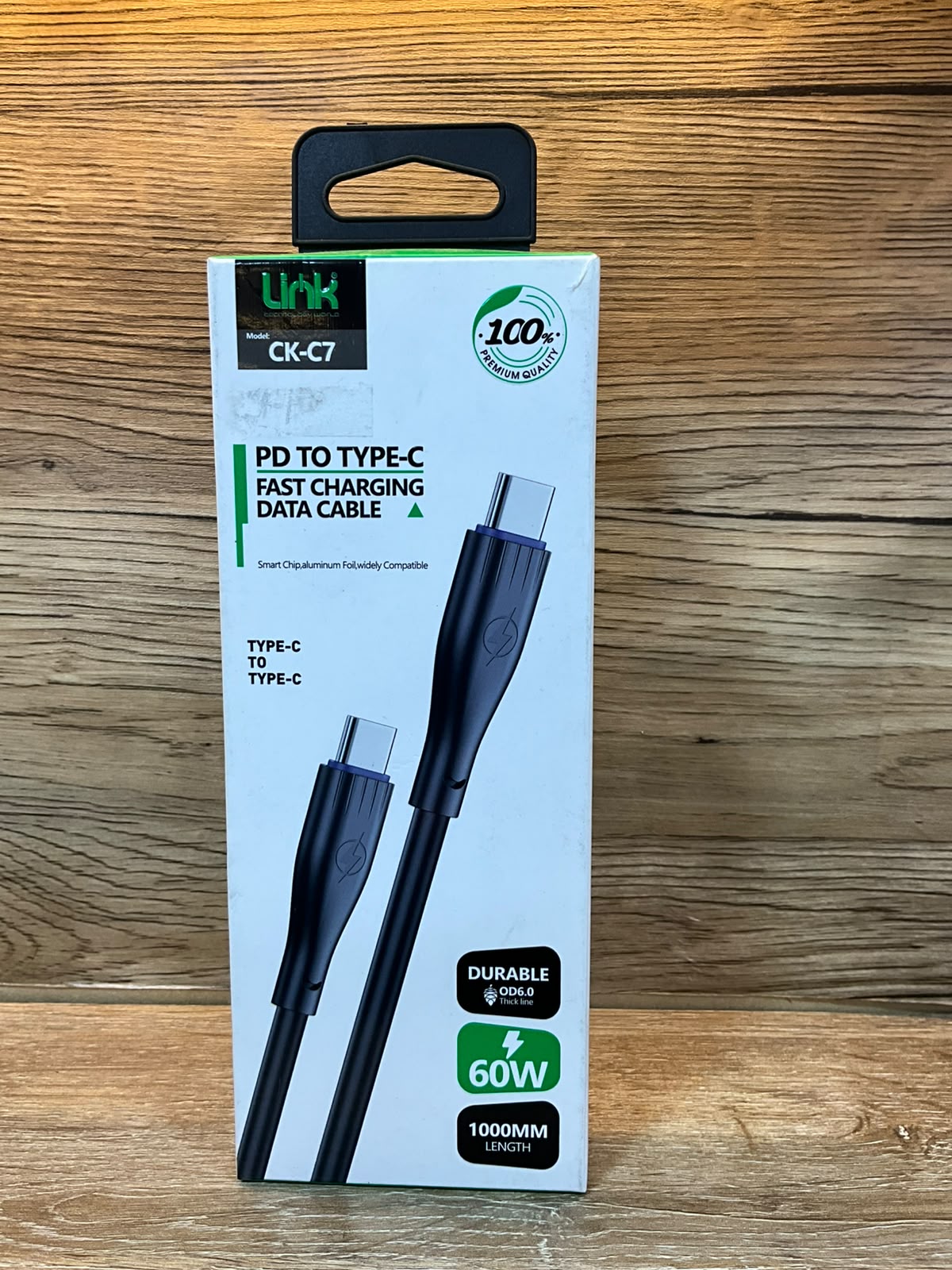 Cable Type-C a Type-C 60W